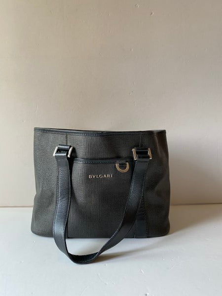 Bvlgari Black Top Handle Bag