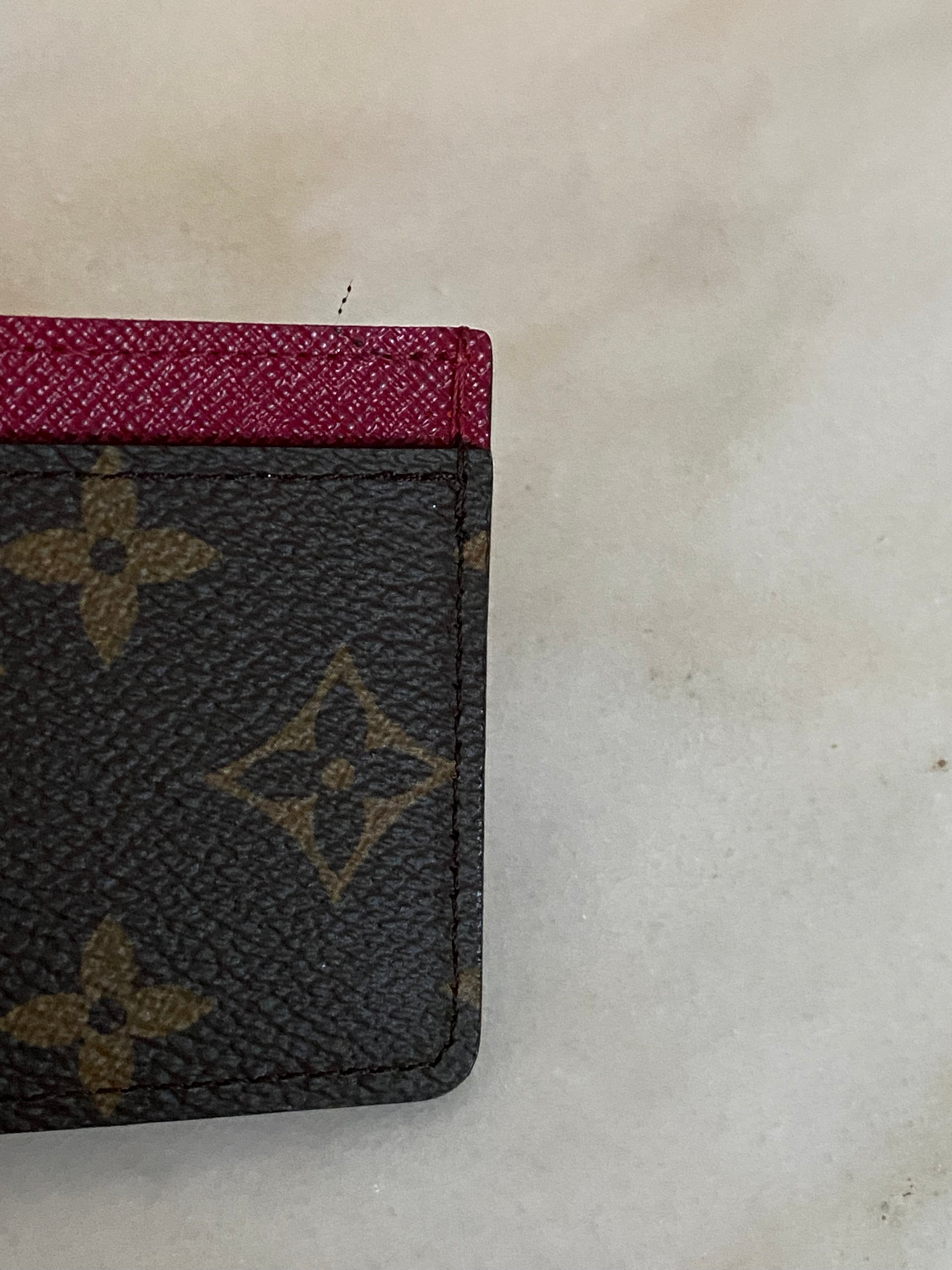 Louis Vuitton Monogram Red Card Holder