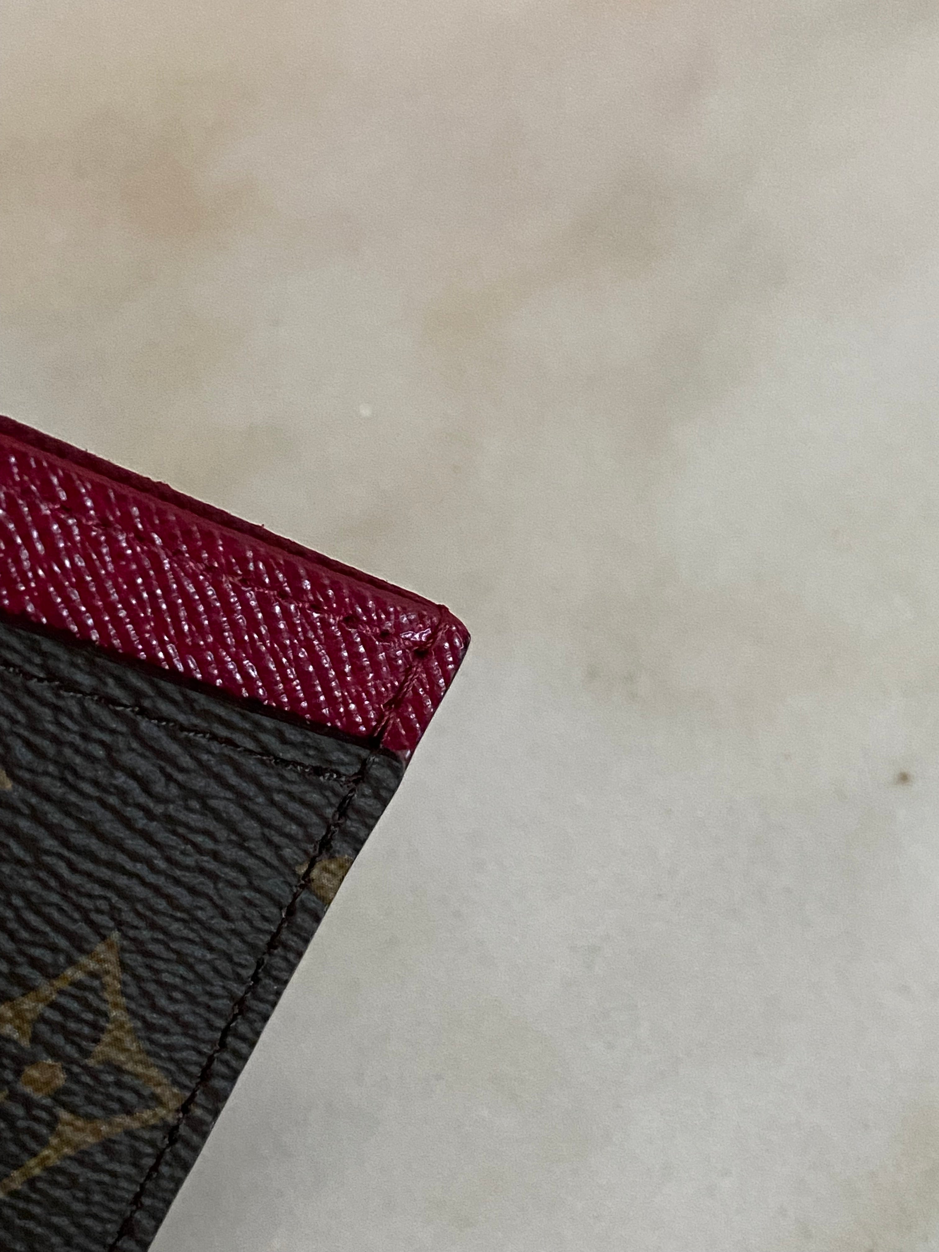 Louis Vuitton Monogram Red Card Holder