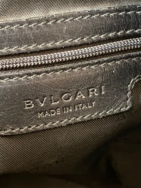 Bvlgari Black Top Handle Bag