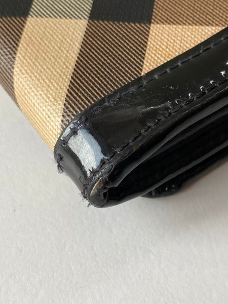 Burberry Black Nova Check Long Wallet