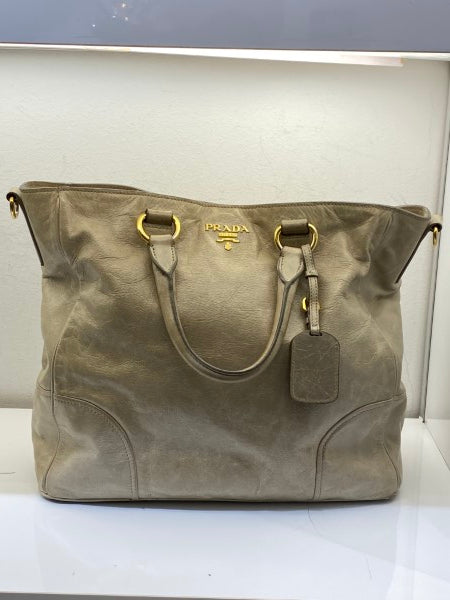 Prada Grey Glace Tote Bag