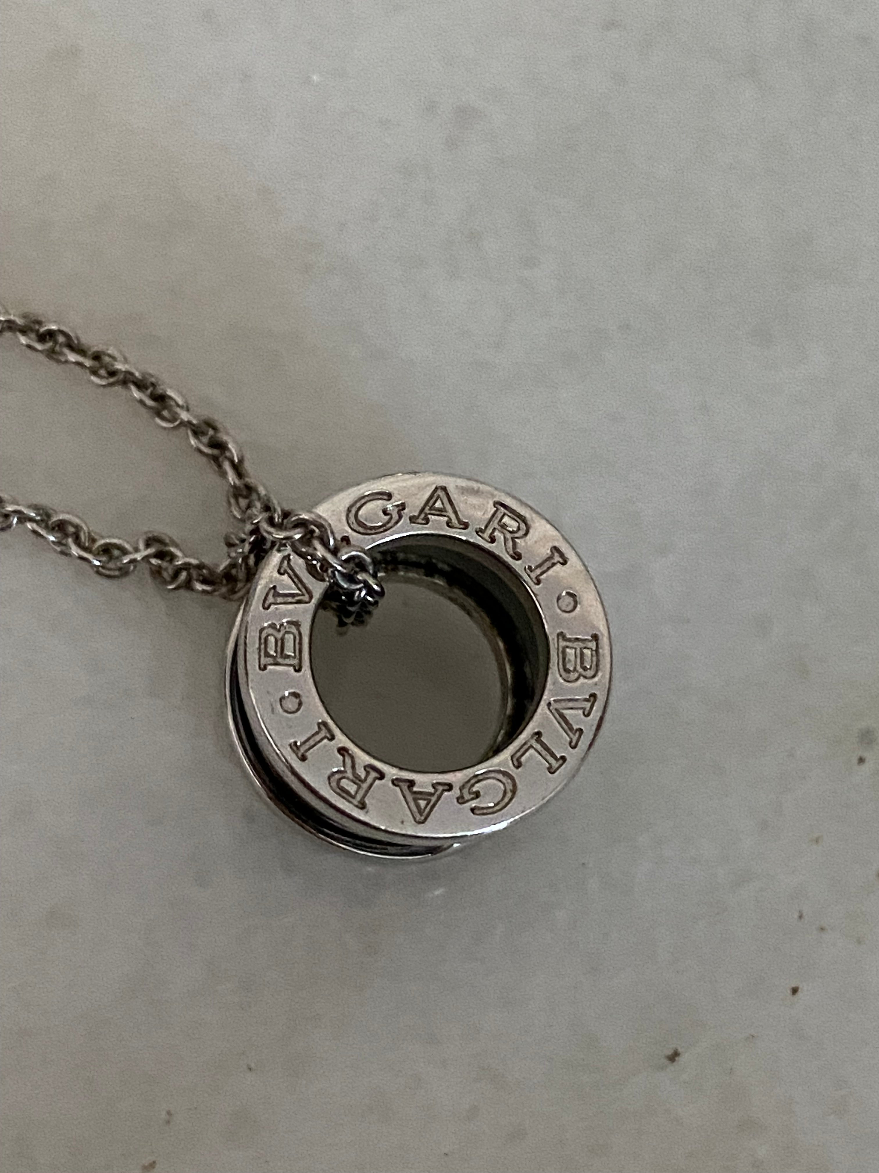 Bvlgari Silver Ceramic Save the Children Necklace