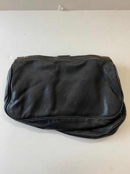 Christian Dior Black Vintage Saddle Bag