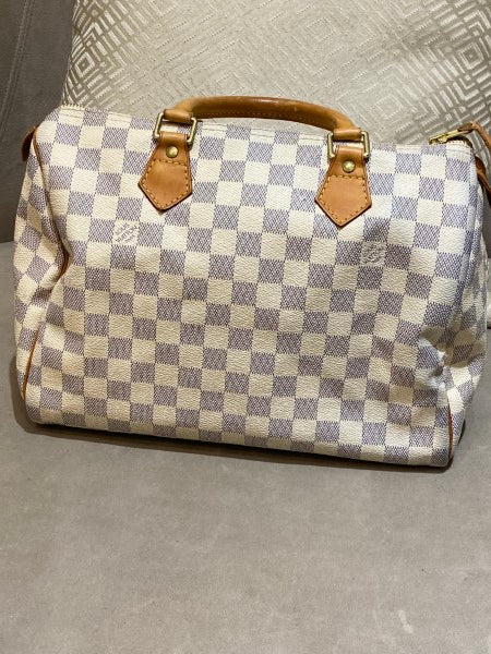 Louis Vuitton Azur Speedy 30 Bag