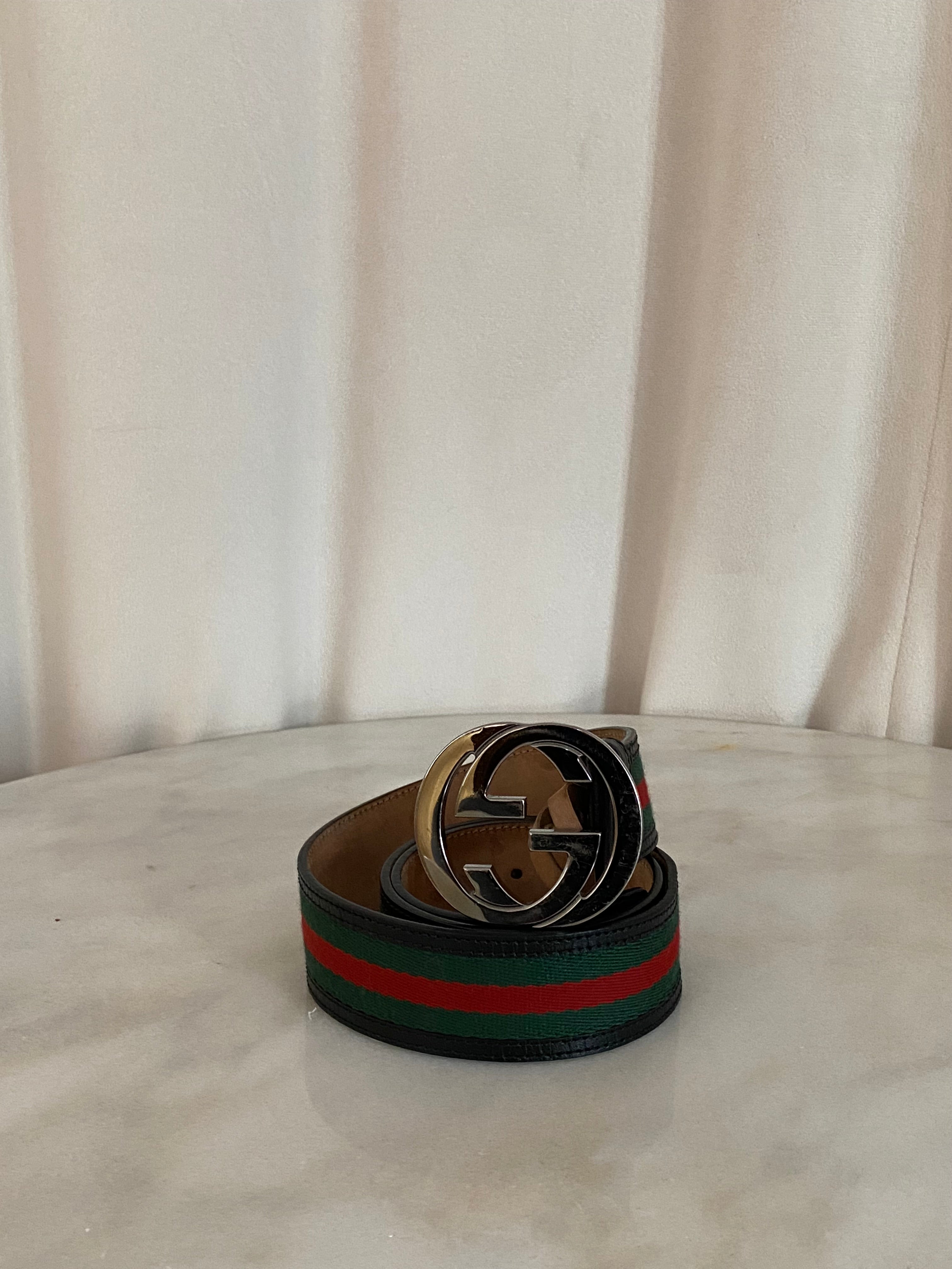 Gucci Black Ophidia Belt 34