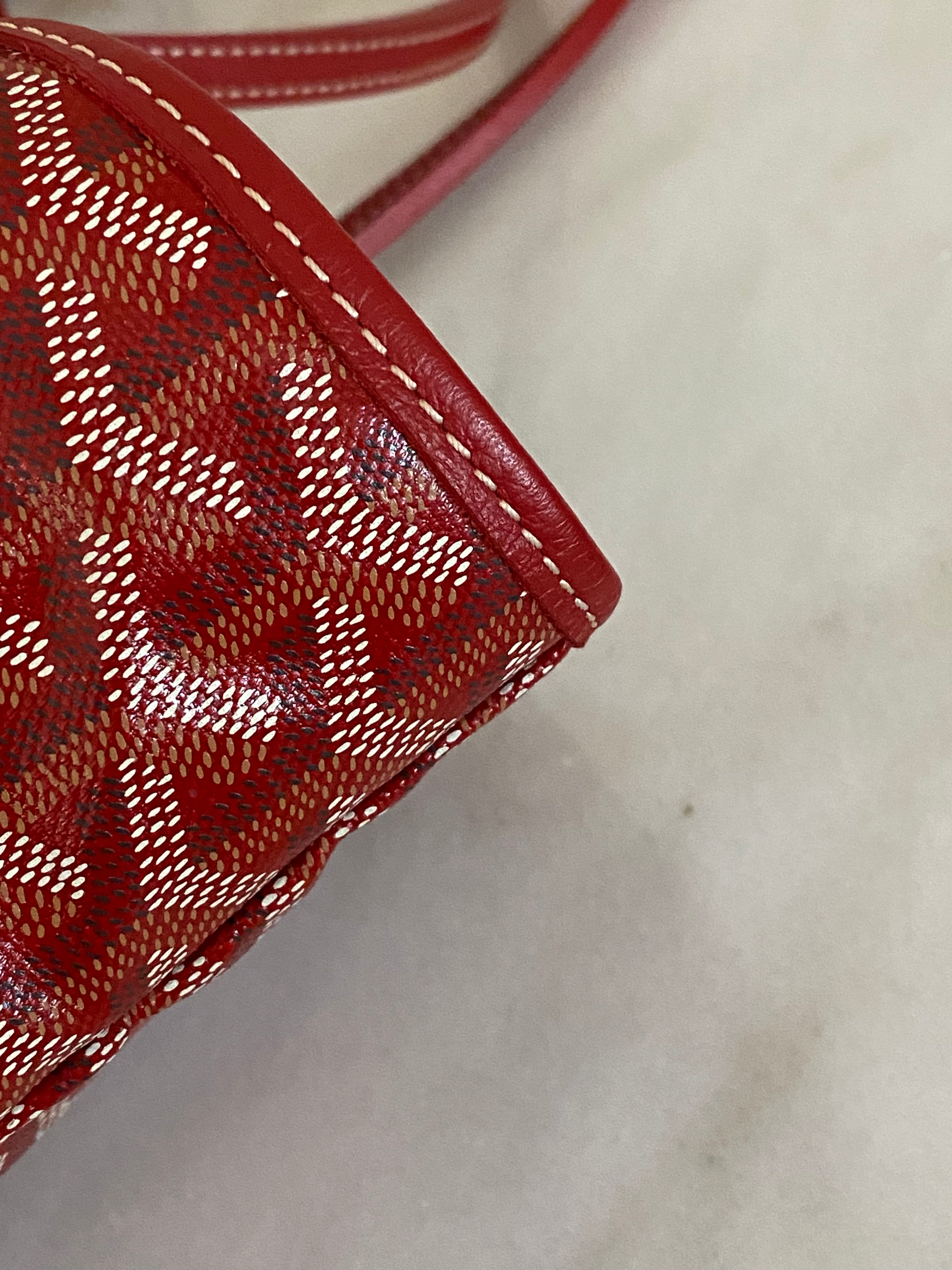 Goyard Red Gordyan Saint Louis PM Bag