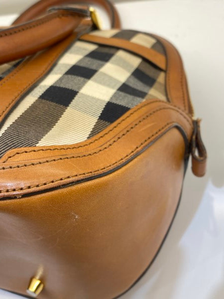 Burberry Brown House Check Orchard Bag