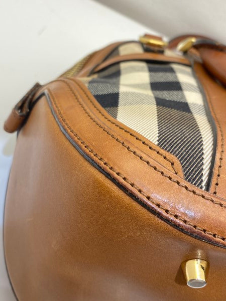 Burberry Brown House Check Orchard Bag