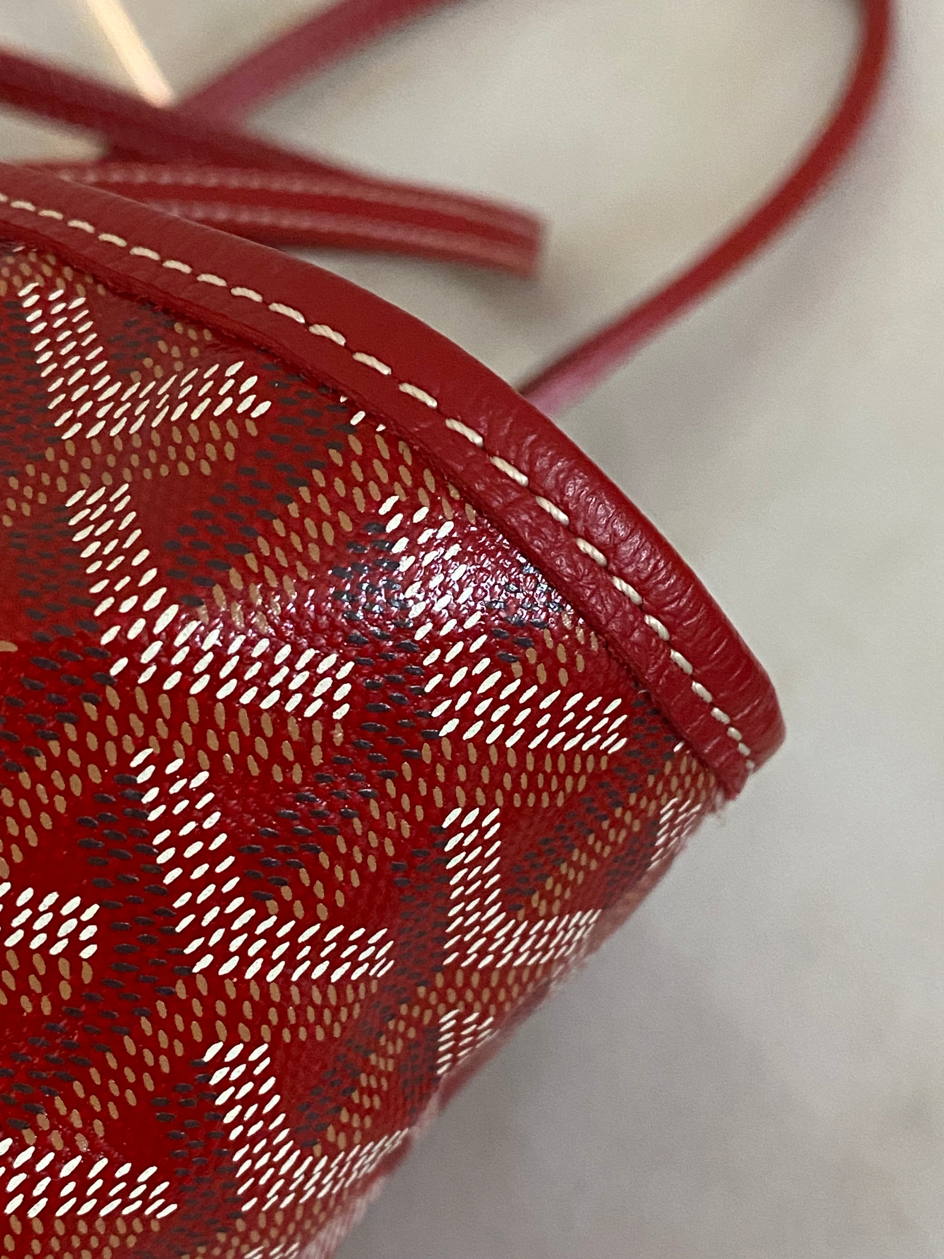 Goyard Red Gordyan Saint Louis PM Bag