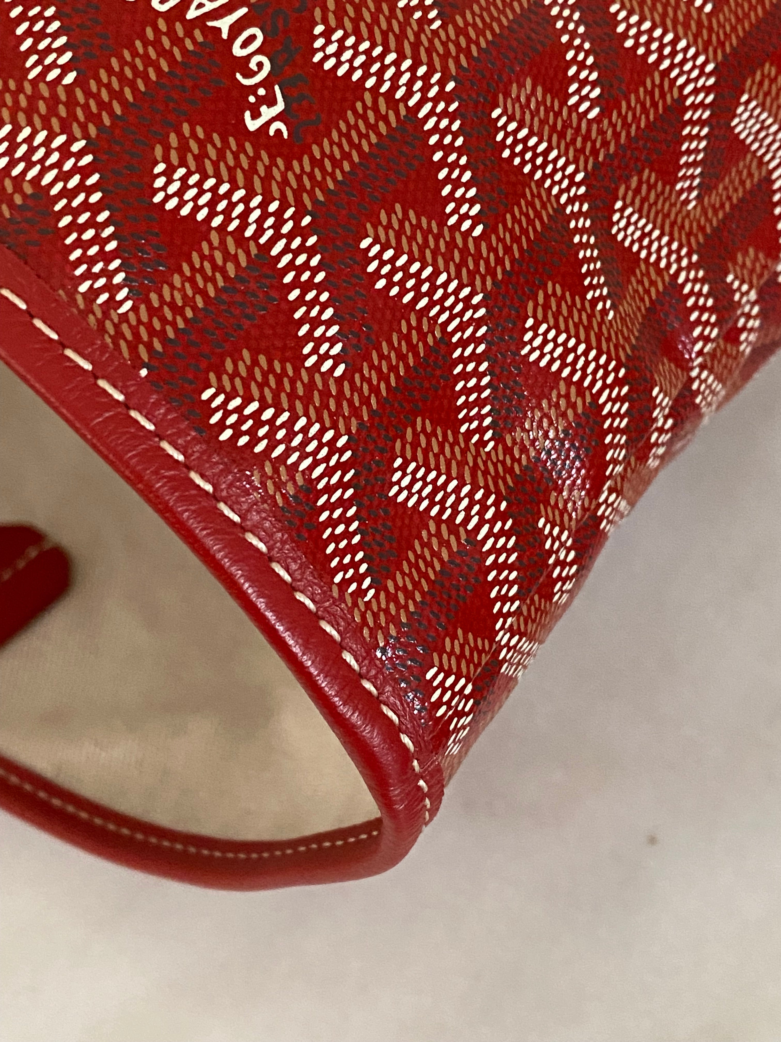 Goyard Red Gordyan Saint Louis PM Bag