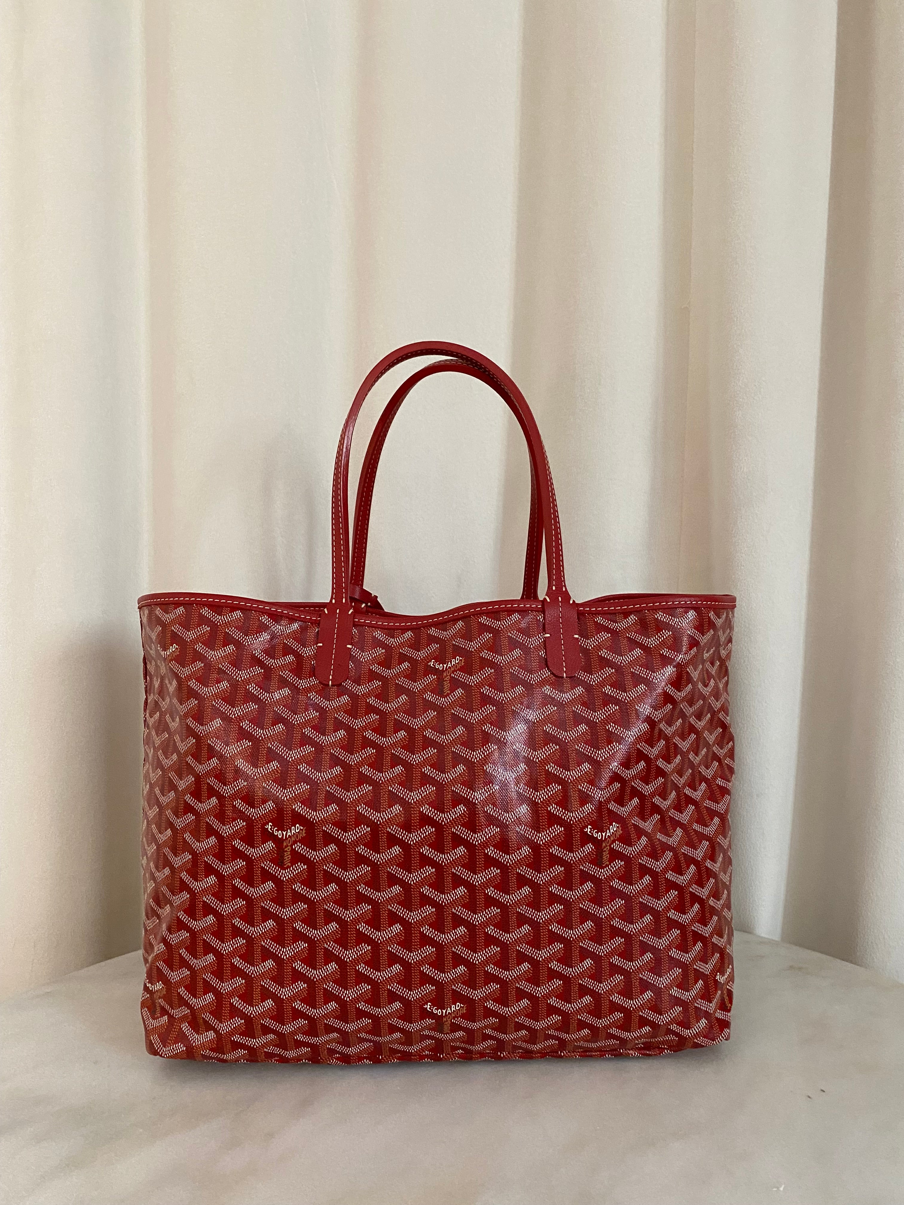 Goyard Red Gordyan Saint Louis PM Bag