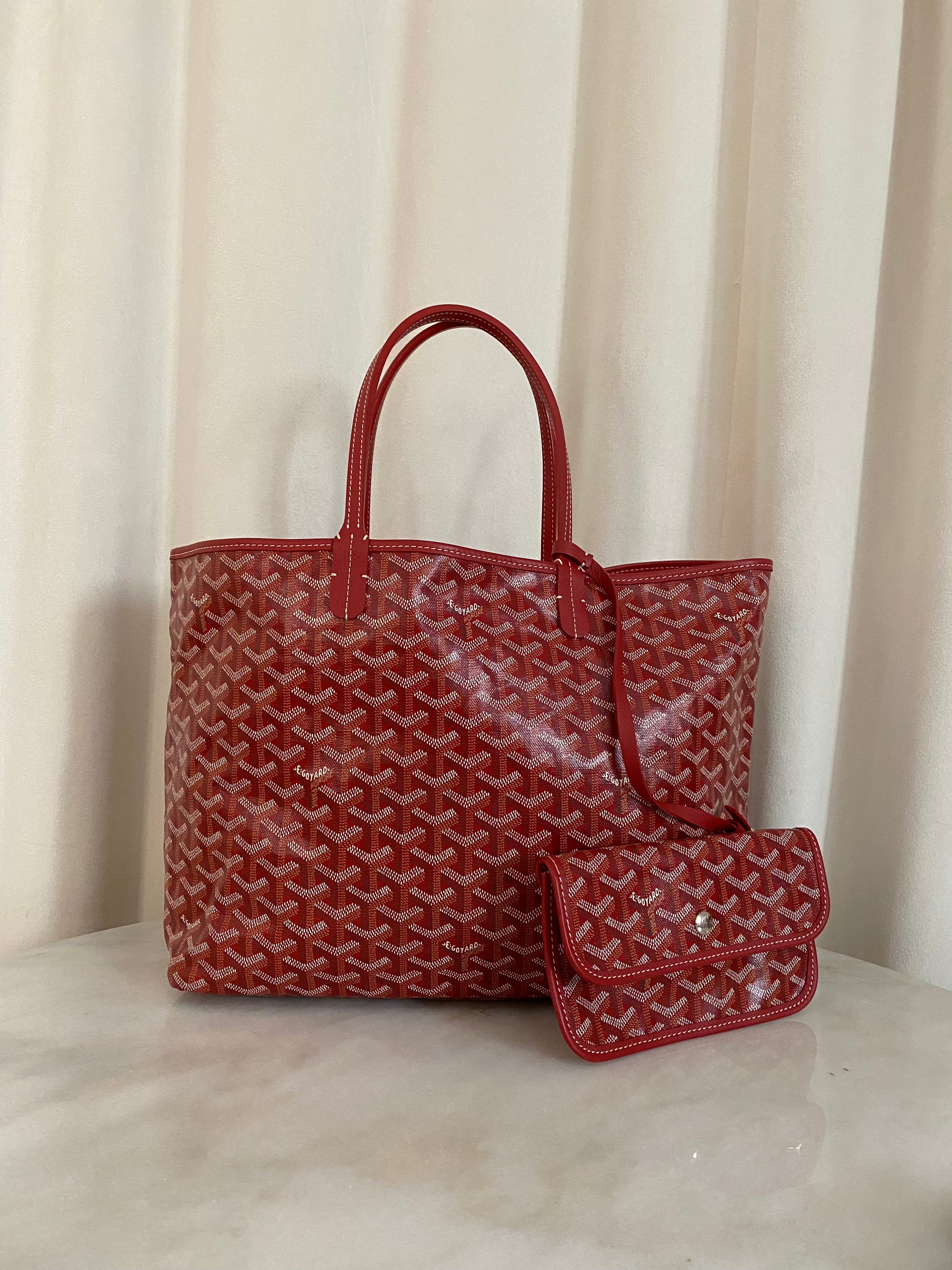 Goyard Red Gordyan Saint Louis PM Bag