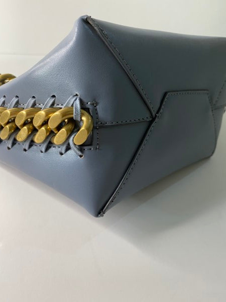 Stella Mccartney Blue Frayme Bucket Tote Bag