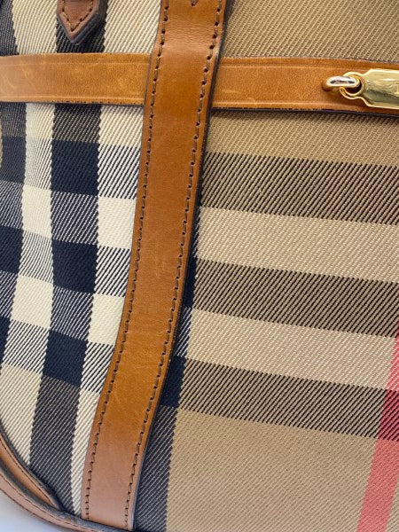 Burberry Brown House Check Orchard Bag