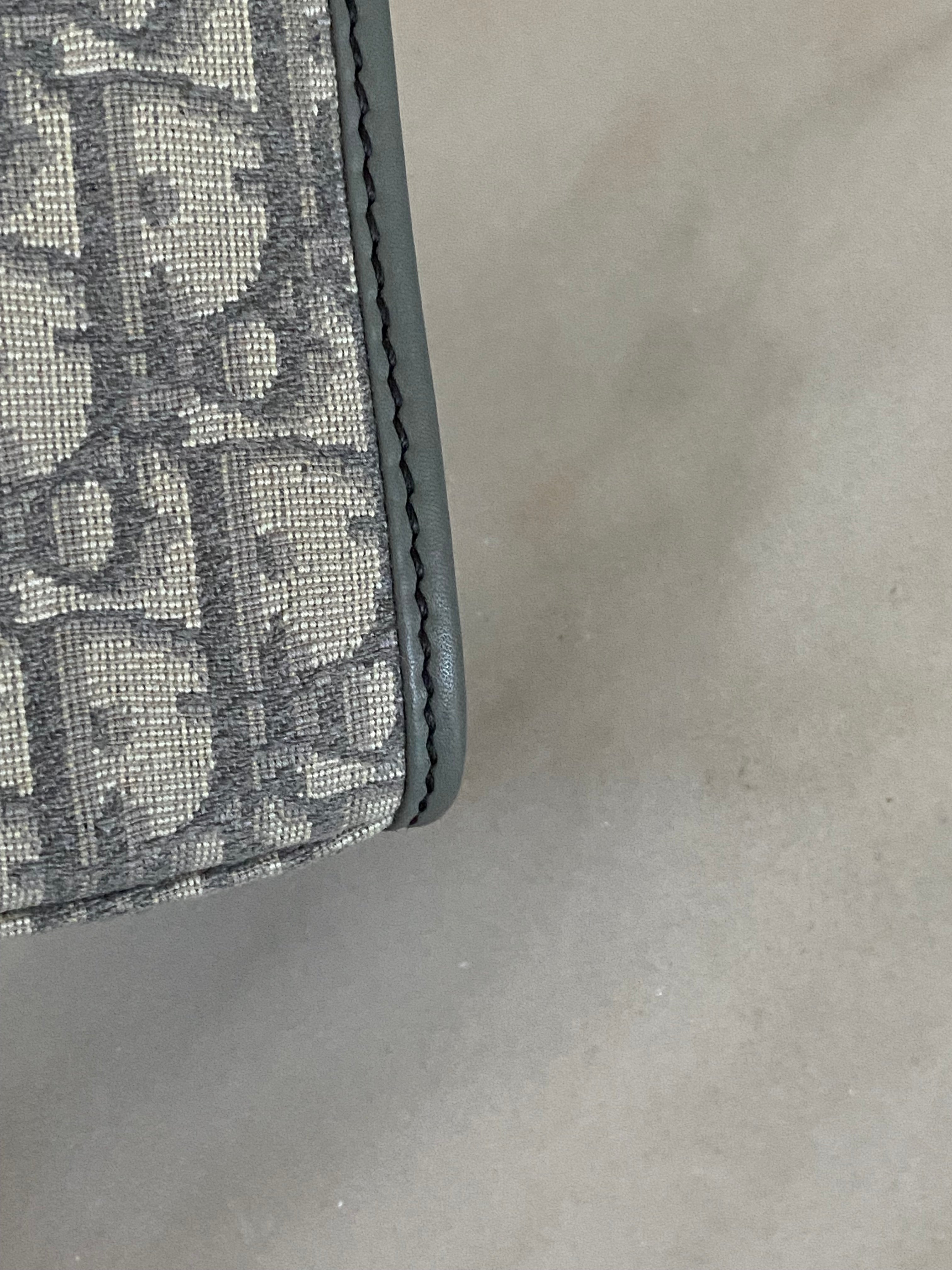 Christian Dior Gray Monogram Montaigne CD Pouch