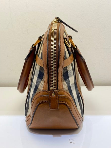 Burberry Brown House Check Orchard Bag