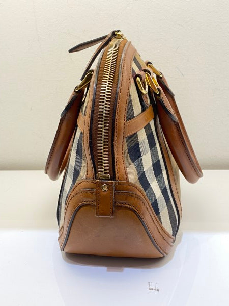 Burberry Brown House Check Orchard Bag