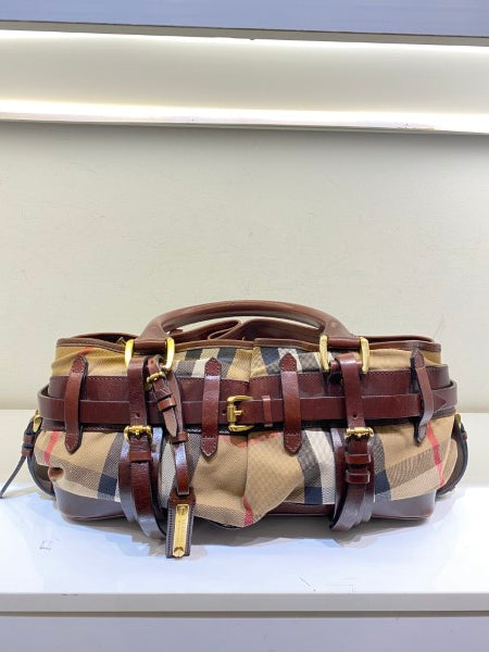 Burberry Brown House Check Tote Bag