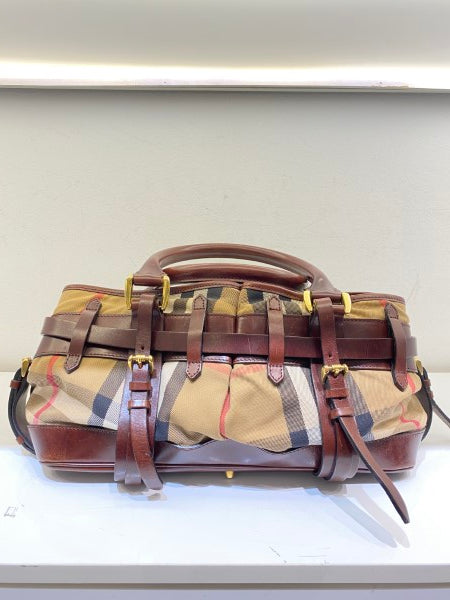 Burberry Brown House Check Tote Bag