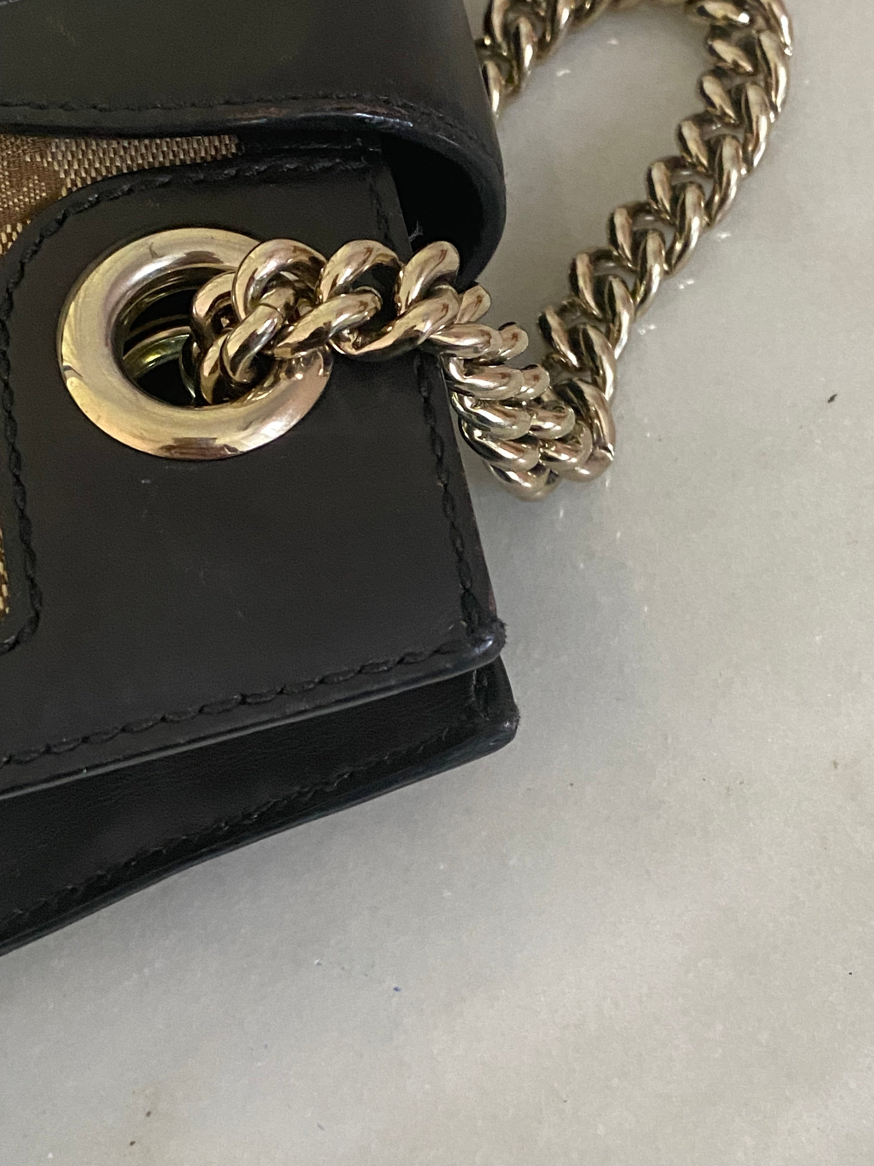 Gucci  Brown Large Emily Chain Shoulder Bag