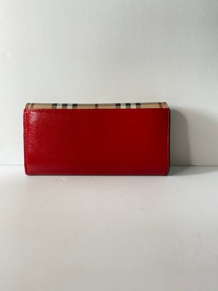 Burberry Red House Check Wallet