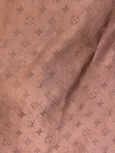 Louis Vuitton Brown Monogram Square Silk Scarf