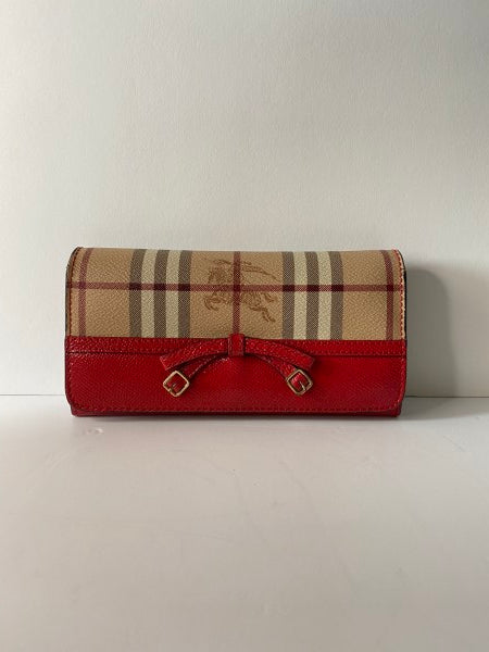 Burberry Red House Check Wallet