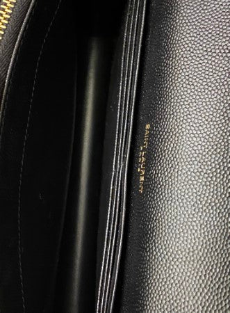 YSL Black Monogram Cassandre Wallet On Chain