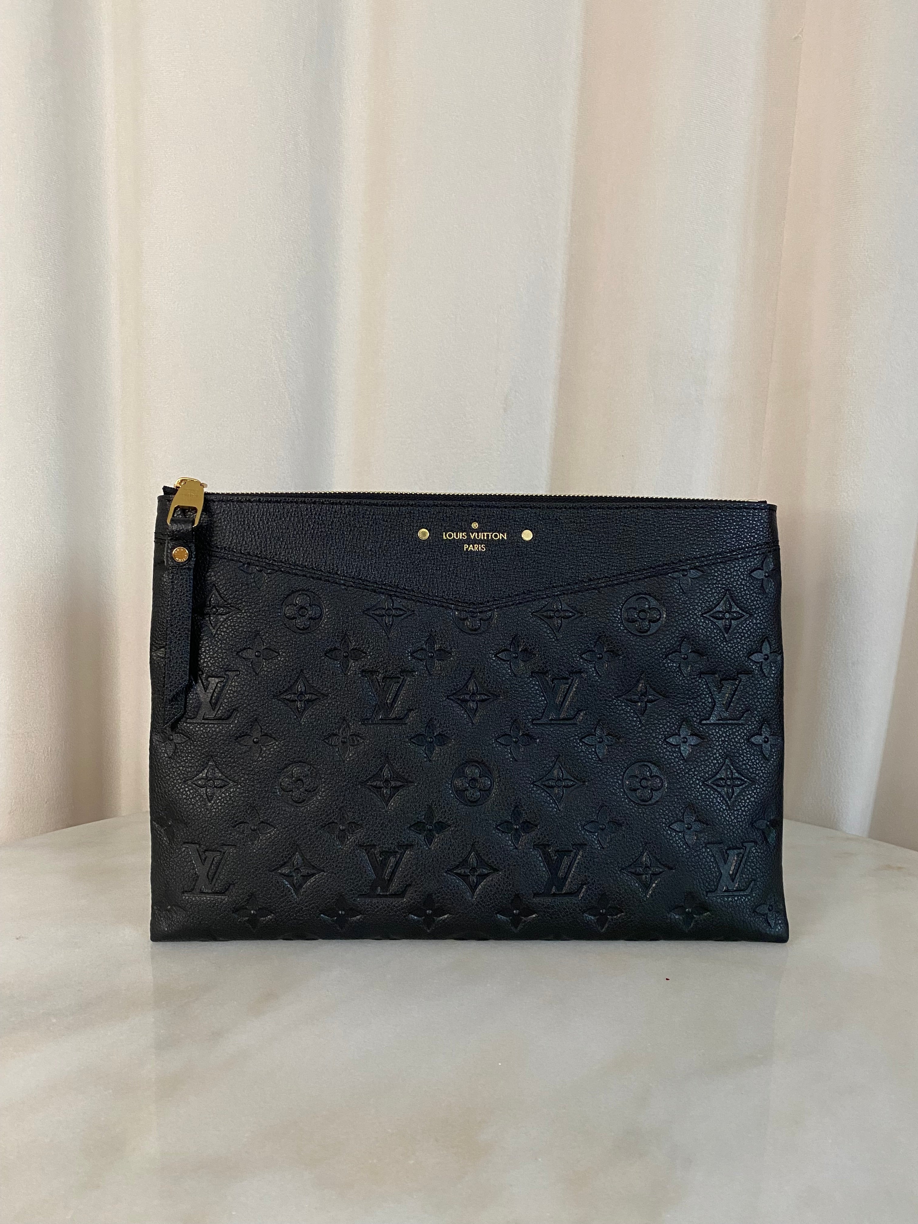 Louis Vuitton Black Empreinte Daily Pouch