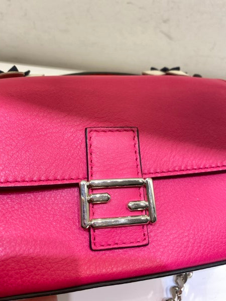 Fendi Tricolor Baguette FF Double Sided Bag