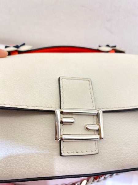 Fendi Tricolor Baguette FF Double Sided Bag