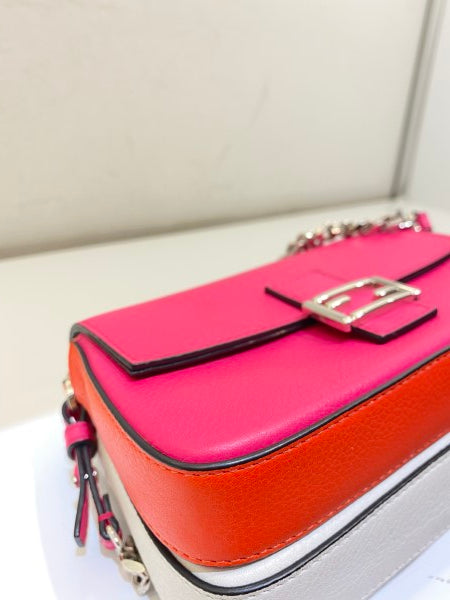 Fendi Tricolor Baguette FF Double Sided Bag