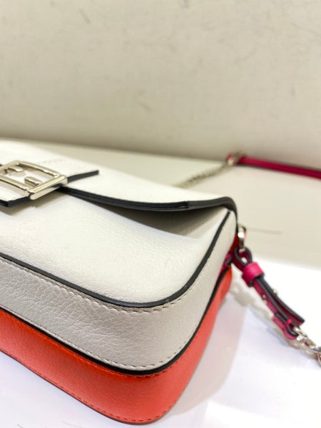 Fendi Tricolor Baguette FF Double Sided Bag