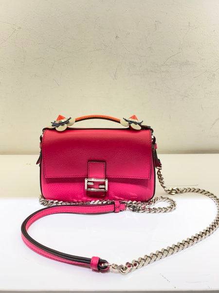 Fendi Tricolor Baguette FF Double Sided Bag