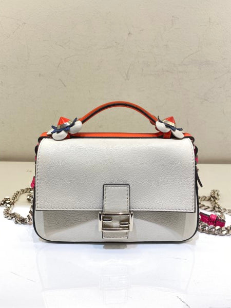 Fendi Tricolor Baguette FF Double Sided Bag