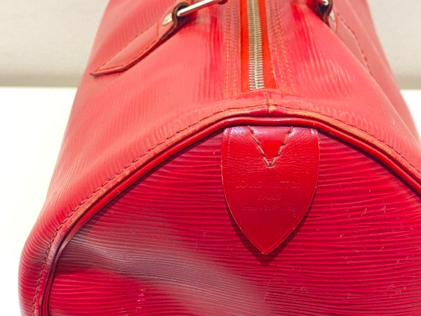 Louis Vuitton Red Speedy 35 Bag