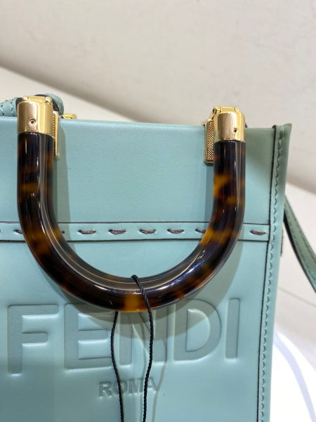 Fendi Mint Mini Sunshine Shopper Bag