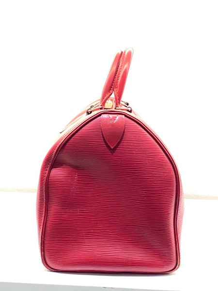 Louis Vuitton Red Speedy 35 Bag