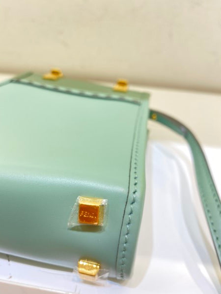 Fendi Mint Mini Sunshine Shopper Bag