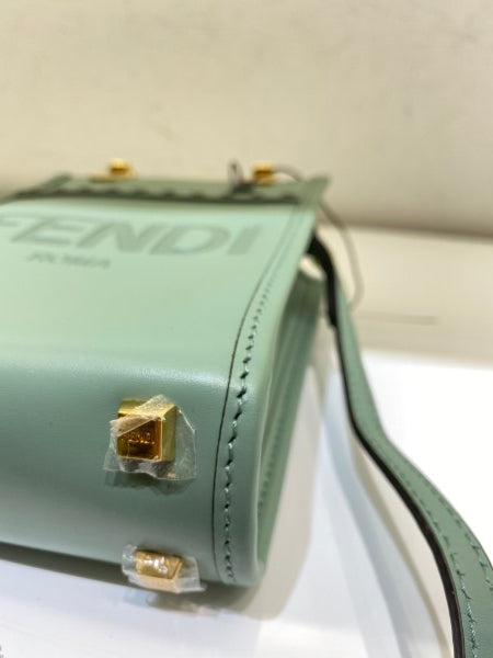 Fendi Mint Mini Sunshine Shopper Bag