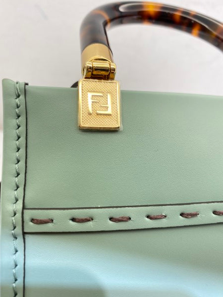 Fendi Mint Mini Sunshine Shopper Bag