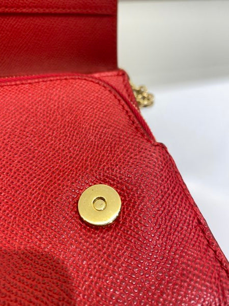 Dolce & Gabbana Red Crossbody Chain WOC