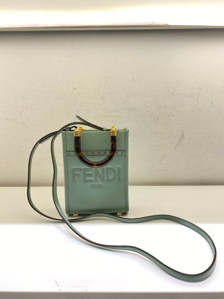 Fendi Mint Mini Sunshine Shopper Bag