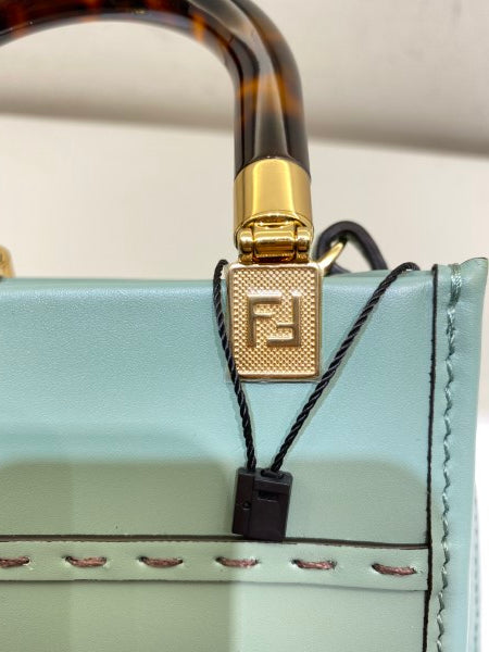 Fendi Mint Mini Sunshine Shopper Bag