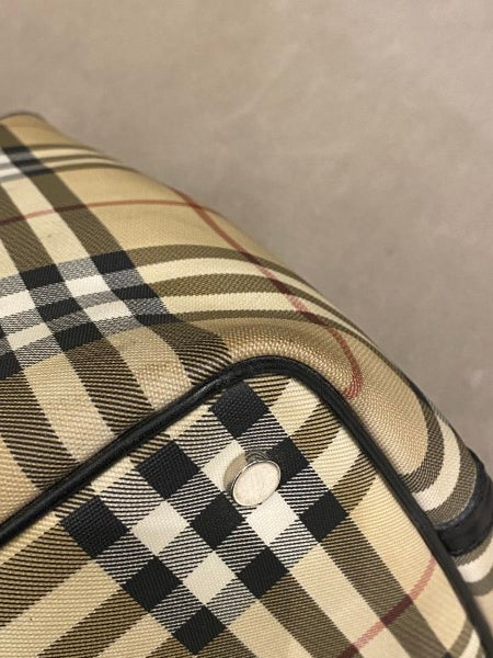 Burberry Bicolor Nova Check PVC Tote Bag