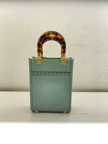 Fendi Mint Mini Sunshine Shopper Bag