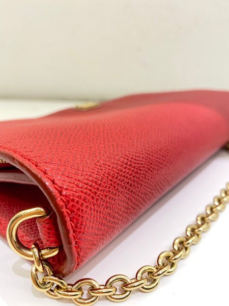 Dolce & Gabbana Red Crossbody Chain WOC