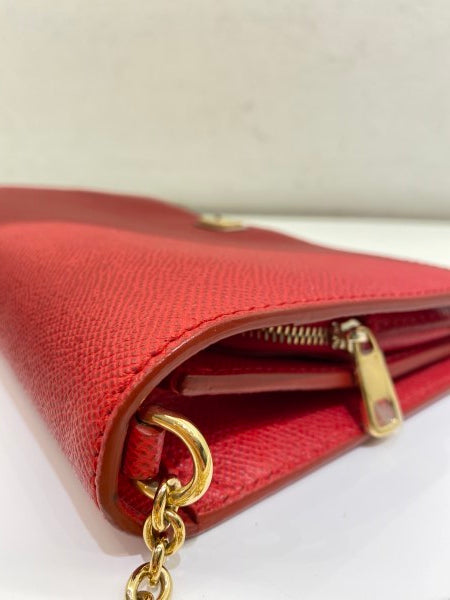 Dolce & Gabbana Red Crossbody Chain WOC