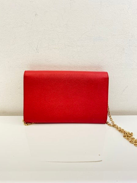 Dolce & Gabbana Red Crossbody Chain WOC